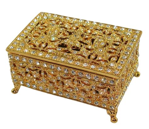 gomes antique metal jewelry box|antique jewelry boxes.